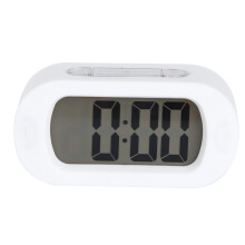 Réveil numérique LCD pour chambre, grand écran, capteur de luminosité, veilleuse, format portable, design compact et léger, silencieux,