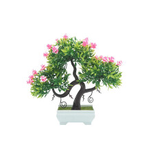 Kotitoimiston sisustus keinotekoinen bonsai-puu puutarhaparvekkeelle, muoviset miniatyyrikasvien simulointisuunnittelu ei kastelua tarvita, sopii