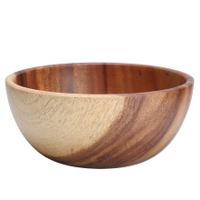 Saladier en bois, grand saladier en bois avec texture naturelle préservée, facile à nettoyer, idéal pour la maison, les hôtels, les restaurants