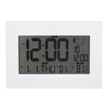 Réveil silencieux avec affichage de la date et de la température, réveil numérique de voyage pliable doté d'une double alarme - Design compact