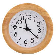 Réveil silencieux sans tic-tac avec fonction snooze, réveil analogique vintage à piles avec veilleuse, cadran rond en bois.