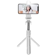 Trépied à selfie réglable en hauteur, conception rotative pour plus de flexibilité, télécommande Bluetooth pour un contrôle aisé, double