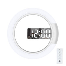 Horloge lumineuse 3D, luminosité réglable. Horloge numérique LED 3D pour la décoration de la chambre et du salon avec télécommande, grande