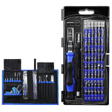 Jeu de tournevis de précision, kit d'outils de réparation électronique 76 pièces avec poignée antidérapante, tournevis magnétique pour console