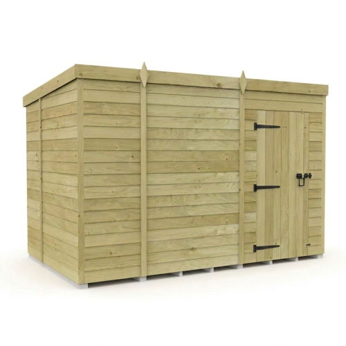 9 x 6 Pent Shed Tanalised (Single Door, No Windows) 1
