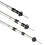 Telescopic Aluminum Tent Poles, Adjustable 3-Section Awning Support, Over 2