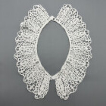 (White Base)Moda decorativa de algodão decoração de pescoço de renda para adultos coleiras de boneca estilo sazonal