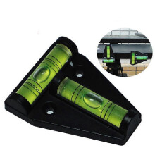 (black) T-type Spirit Level for Caravan RV Camper Trailer Boat Measure Usage