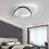 Living And Home Indoor Triangular Dimmable LED Ceiling Light with Remote Control 2