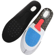 1 paar gel-inlegzolen voor schokabsorptie en comfort, geschikt voor heren, unisex, dames, maat 35-40