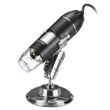 TEMPSA USB digitale microscoop - 1080P HD 2MP 8 LED's 1600x - Zwart