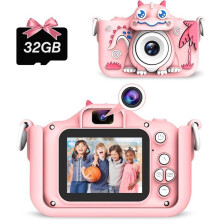 Kindercamera, 2 inch digitale camera voor kinderen, 20 MP/1080p HD mini oplaadbare kindercamera camcorder