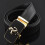 Cowhide leather belt - Jaguar - Black - Classic - Automatic buckle for men 2