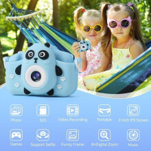 Kindercamera 1080p 2,0 inch digitale camera voor kinderen met 32GB geheugenkaart, speelgoed voor kinderen vanaf 3 jaar