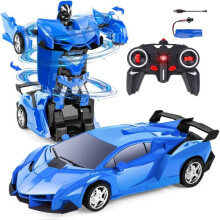 Op afstand bestuurbare auto, 2-in-1 transformerende robotauto, speelgoed voor jongens en meisjes van 3-12 jaar, kerstcadeau voor kinderen