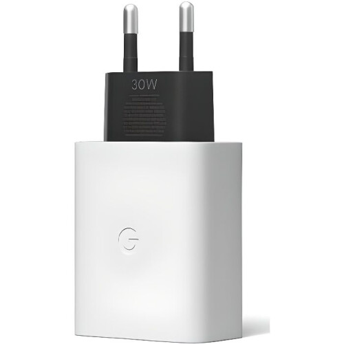 Google mobiele telefoonoplader, 30W USB-C wandlader, wit