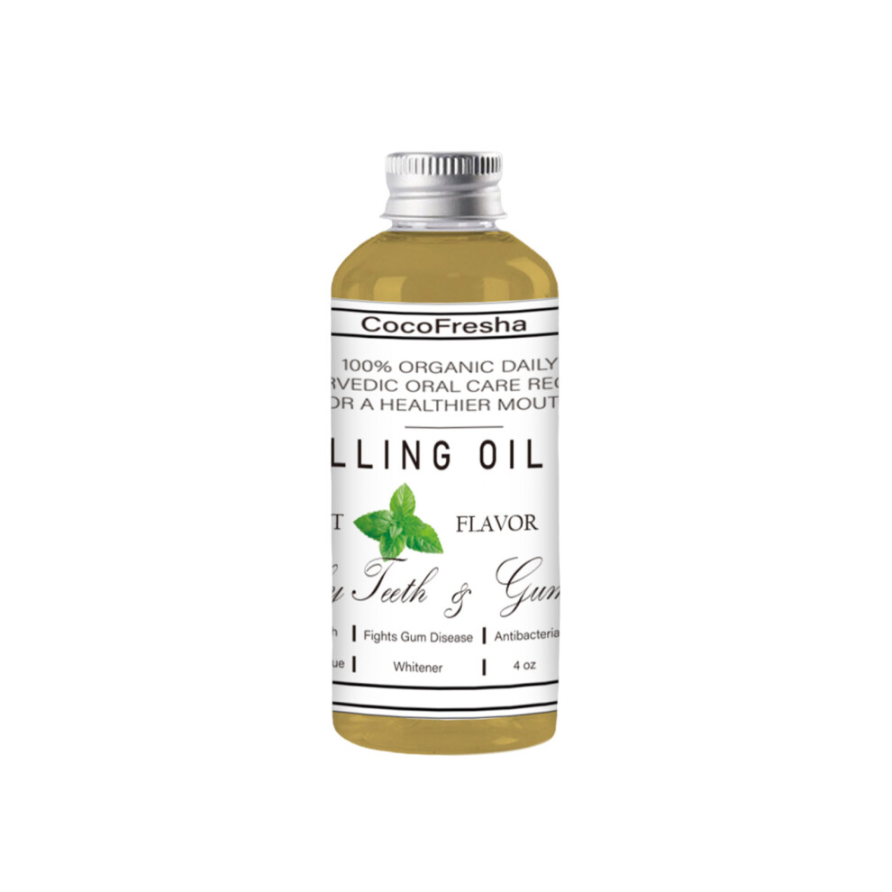 (80ml) Coconut Mint Mouthwash Mild Herbal Fresh Cleansing Oral Dental Care Mint Mouthwash