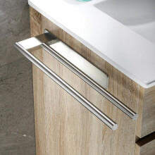 Towel Rail - RNEMITERY - Double - 304 Stainless Steel - Drill-Free Installation - Brown