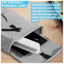 Foldable Wireless LED Desk Lamp - 3-Level Dimmable Table Lamp - Eye-Friendly - USB Rechargeable Reading Lamp