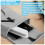 Foldable Wireless LED Desk Lamp - 3-Level Dimmable Table Lamp - Eye-Friendly - USB Rechargeable Reading Lamp 1