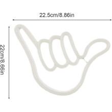 Decoratieve LED-lamp - HAUTSTORE - Lichtblauw - 22,4 x 21,8 cm - Werkt op batterijen - Binnen