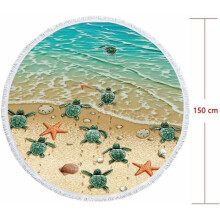 Strandhanddoek - OKUMGGYJ - 150 cm - Microvezel - Sneldrogend - Zandbestendig