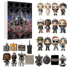 (A) Stranger Things 5 2025 Advent Calendar Acrylic Ornaments Christmas Countdown Box