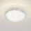 Living And Home 40cm Round Chrome LED Crystal Flush Mount Ceiling Light, 24W Dimmable 3 Color Changing Crystal Ceiling Lamp with Remote Control 2