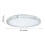 Living And Home 40cm Round Chrome LED Crystal Flush Mount Ceiling Light, 24W Dimmable 3 Color Changing Crystal Ceiling Lamp with Remote Control 5
