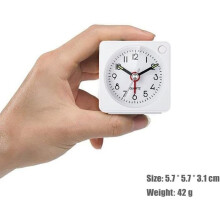 Reiswekker - Klassiek - Wit - Snooze - Licht - Stille Quartz