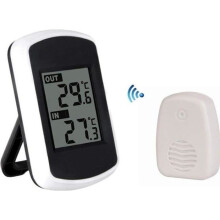 Draadloze digitale LCD-thermometer voor binnen- en buitengebruik