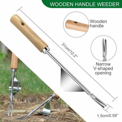2-Piece Manual Weeding Tool, Dandelion Removal Tool, Hand Weeder, Multi-Color Extractor, Large Light 2
