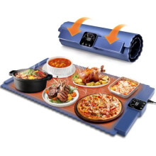 Scaldavivande elettrico - MARCA - Arrotolato - 5 impostazioni di temperatura - Nano silicone - Blu
