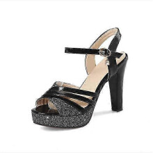 (EU39, Black) Heels Sandals For Women