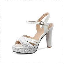 (EU36, white) Heels Sandals For Women