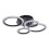 Living And Home 4-Light Rings Adjustable LED Ceiling Light with Remote Control 3