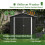Birchtree BIRCHTREE Garden Shed With Window 6X6FT Anthracite 4