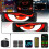 2PCS DIY Car Dynamic Devil LED Eyes, Smart Colorful Eye Lamp soft Screen For Car Windows，Programmable Remote Control Flexible LED Display  Lights 1