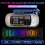 2PCS DIY Car Dynamic Devil LED Eyes, Smart Colorful Eye Lamp soft Screen For Car Windows，Programmable Remote Control Flexible LED Display  Lights 7