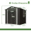 Birchtree BIRCHTREE Garden Shed With Window 6X6FT Anthracite 9