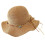 Stylish Unisex Sun Hat With Adjustable Strap Suitable For-Khaki 1