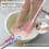Bath Foot Scrubber Design For Easy Grip And Deeply-Blue 9