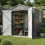 Birchtree BIRCHTREE Garden Shed With Window 6X6FT Grey 1