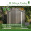 Birchtree BIRCHTREE Garden Shed With Window 6X6FT Grey 3