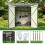 Birchtree BIRCHTREE Garden Shed With Window 6X6FT Grey 5