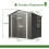 Birchtree BIRCHTREE Garden Shed With Window 6X6FT Grey 8