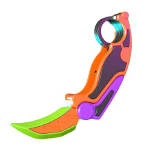 (4.6cmx17.3cm, Orange) Small Radish Knife Toy Small Radish Knife Novelty Party Favor Sensory Toy Sensory Knife Fidget For Adults Kids Birthday Gifts