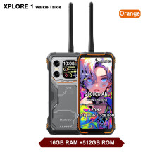 (16GB 512GB, Orange) Blackview XPLORE 1 Walkie Talk Rugged Phone 6.78'' Display,16GB 512 GB,20000mAh