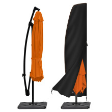 Enzeno Parasol Cover Waterproof,Outdoor Garden Umbrella Cover with Zipper Fit fo
