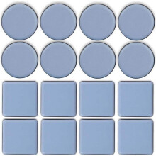 16 pc Adhesive Teflon Glides for Furniture, Self-Adhesive Teflon Glides, Round Furniture Glides for Chairs